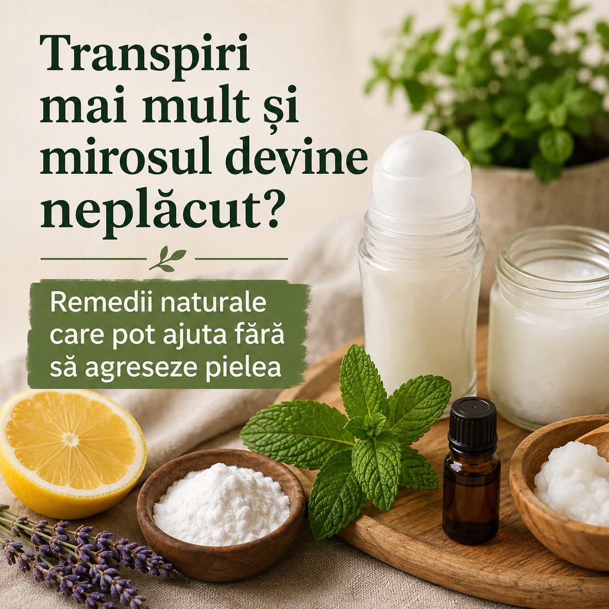 tratamente naturiste transpiratie