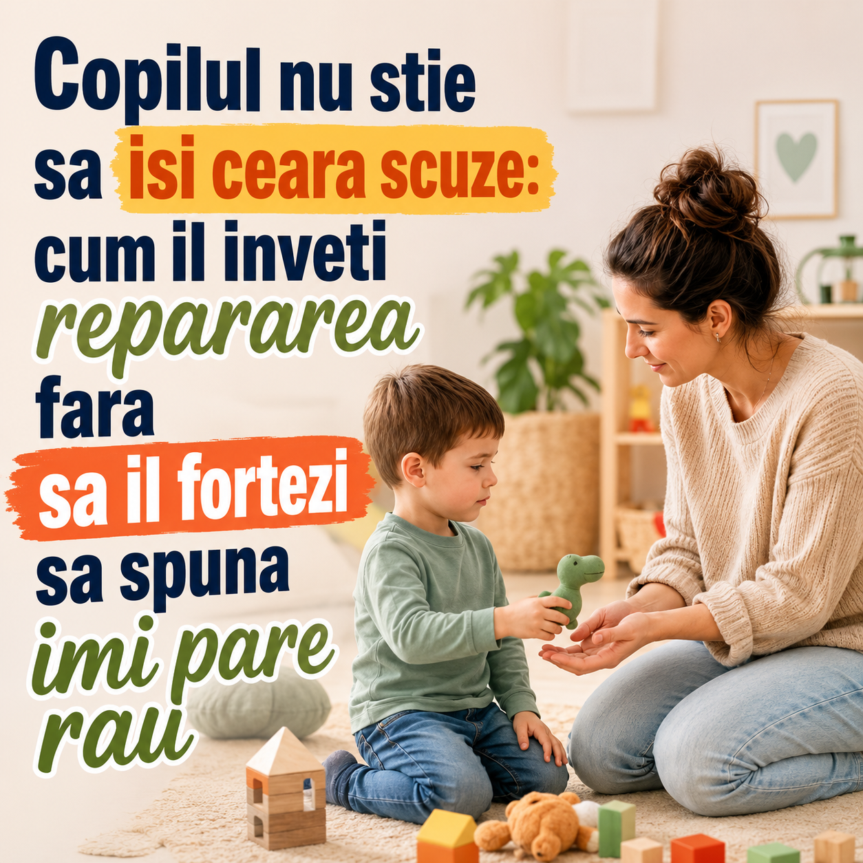 parenting: cum inveti copilul sa isi ceara scuze