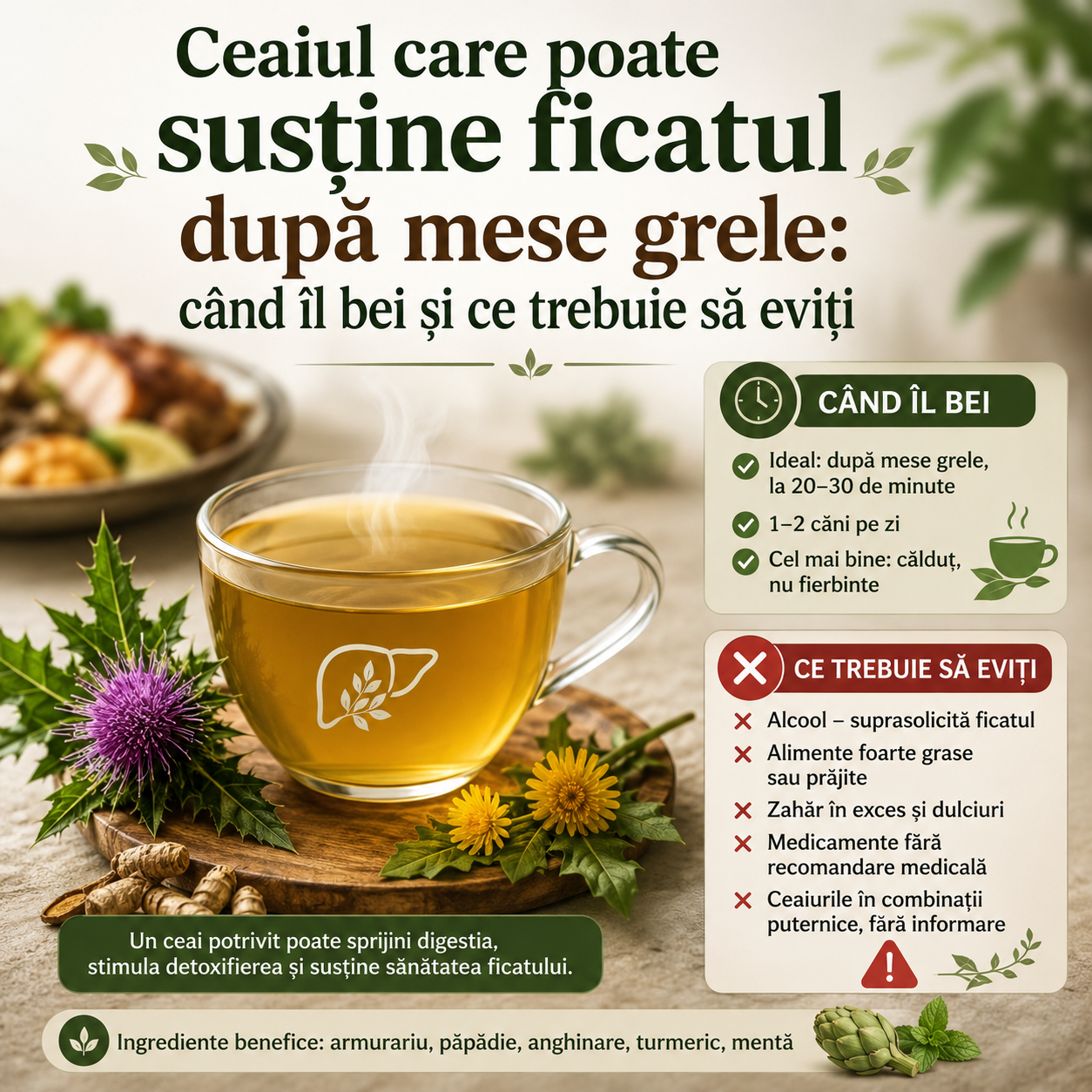 tratamente naturiste: ceaiul care sustine ficatul
