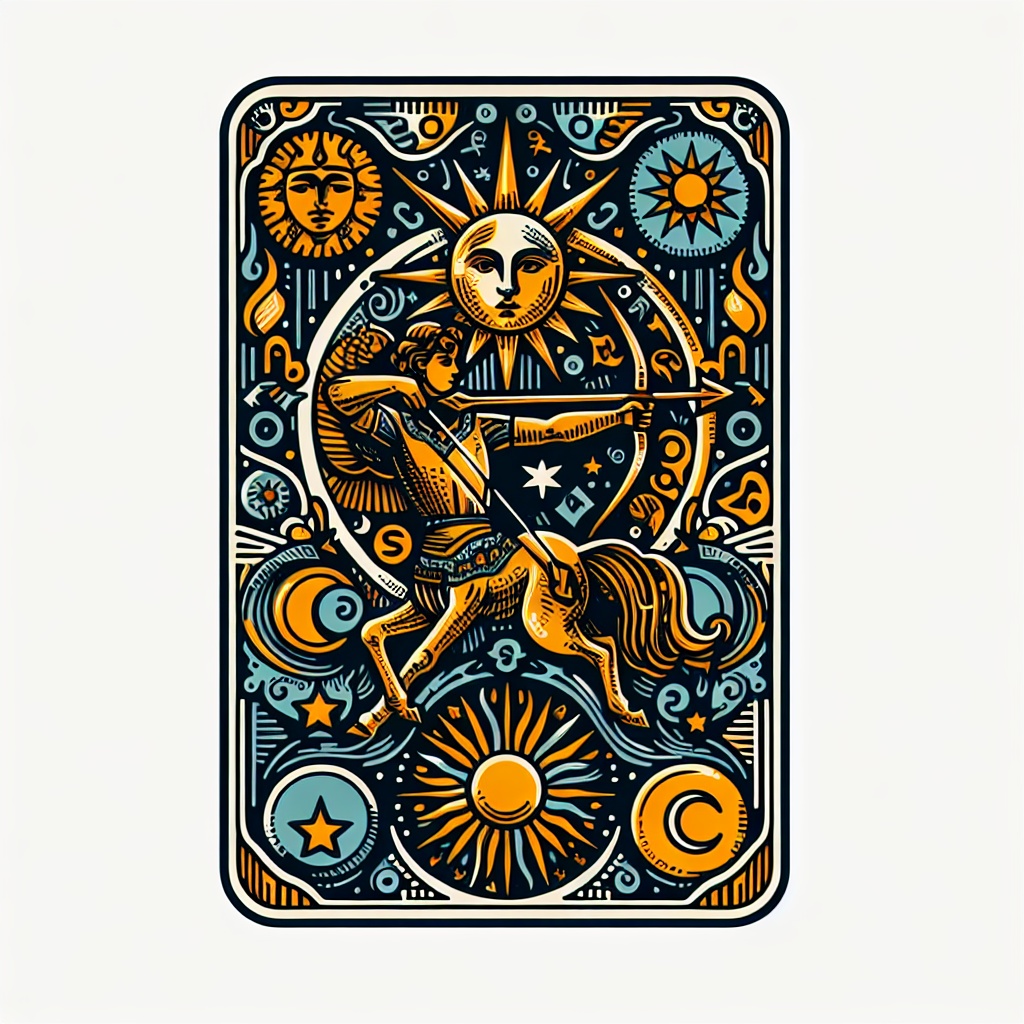 Sagetator, carte tarot. Mercur intra in Sagetator