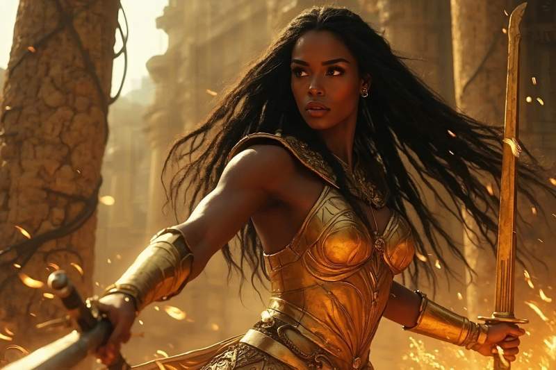 Femeia gladiator nascuta Marti