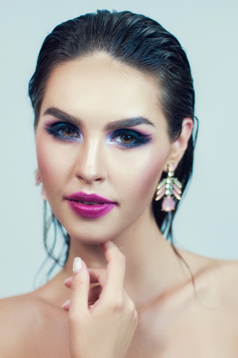 machiaj dark smokey eyes