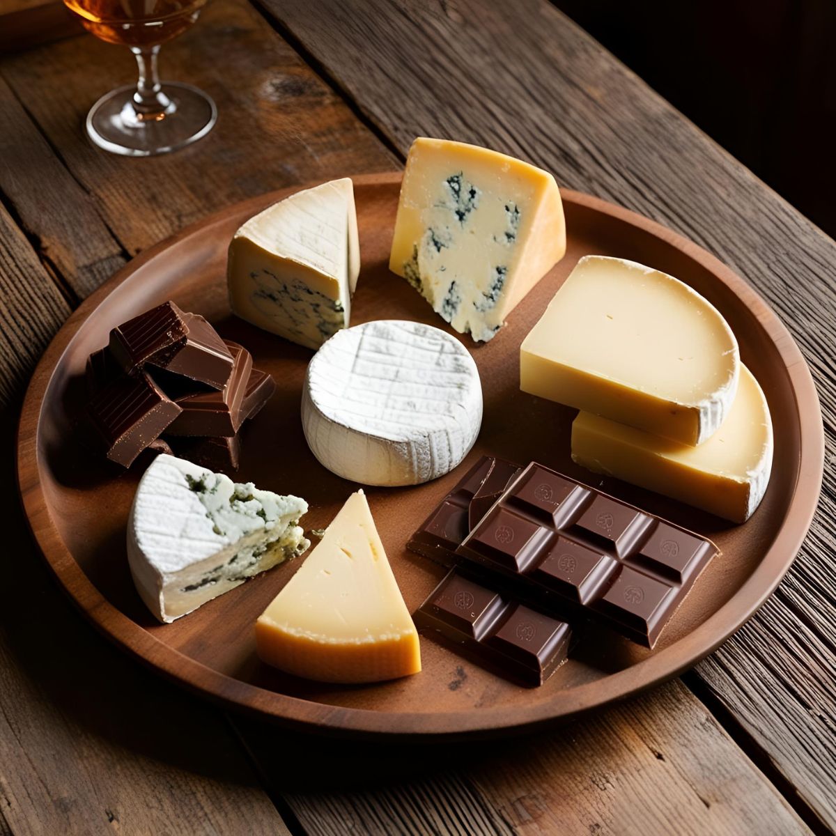 platou cu branza si ciocolata