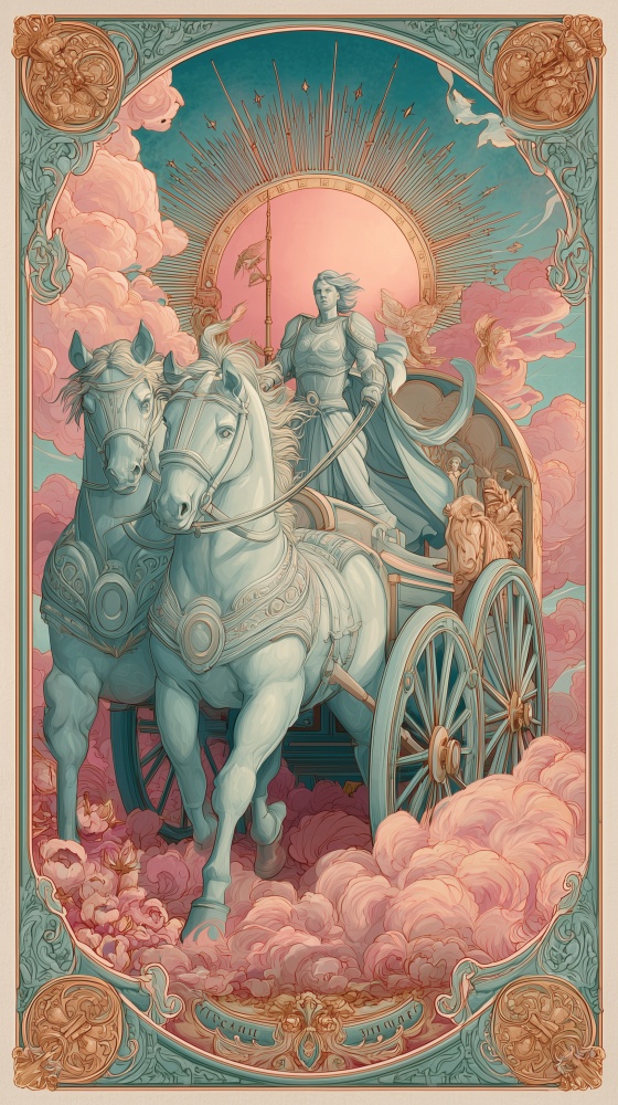 Cartea din Tarot Faetonul/Carul