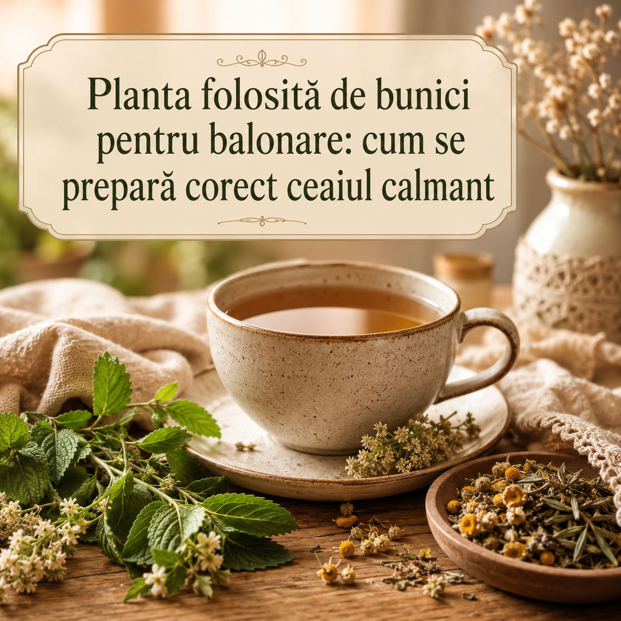tratamente naturiste de la bunicaL ceai pentru balonare