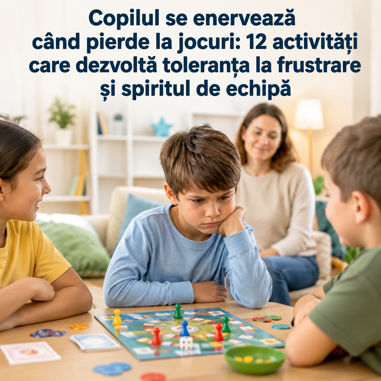 parenting: copilul plange si se infurie daca pierde la jocuri si nu castiga mereu