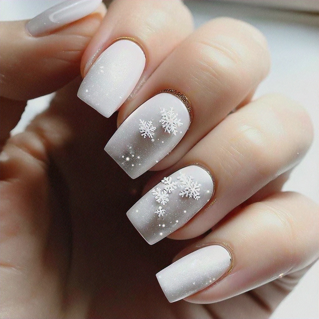 Unghii de Craciun albe