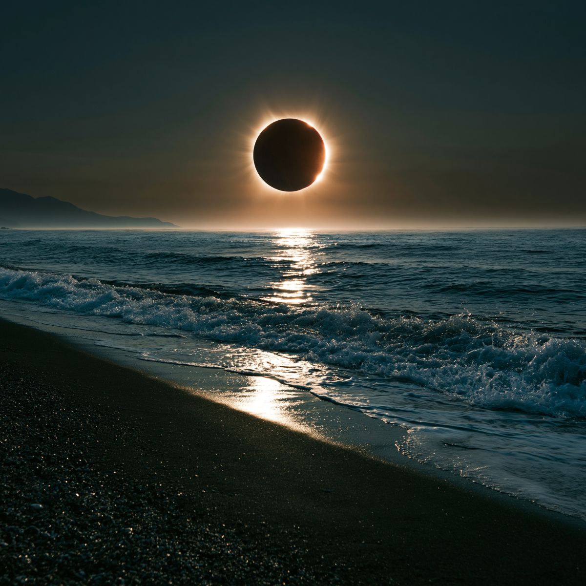 Eclispa de Luna in pesti