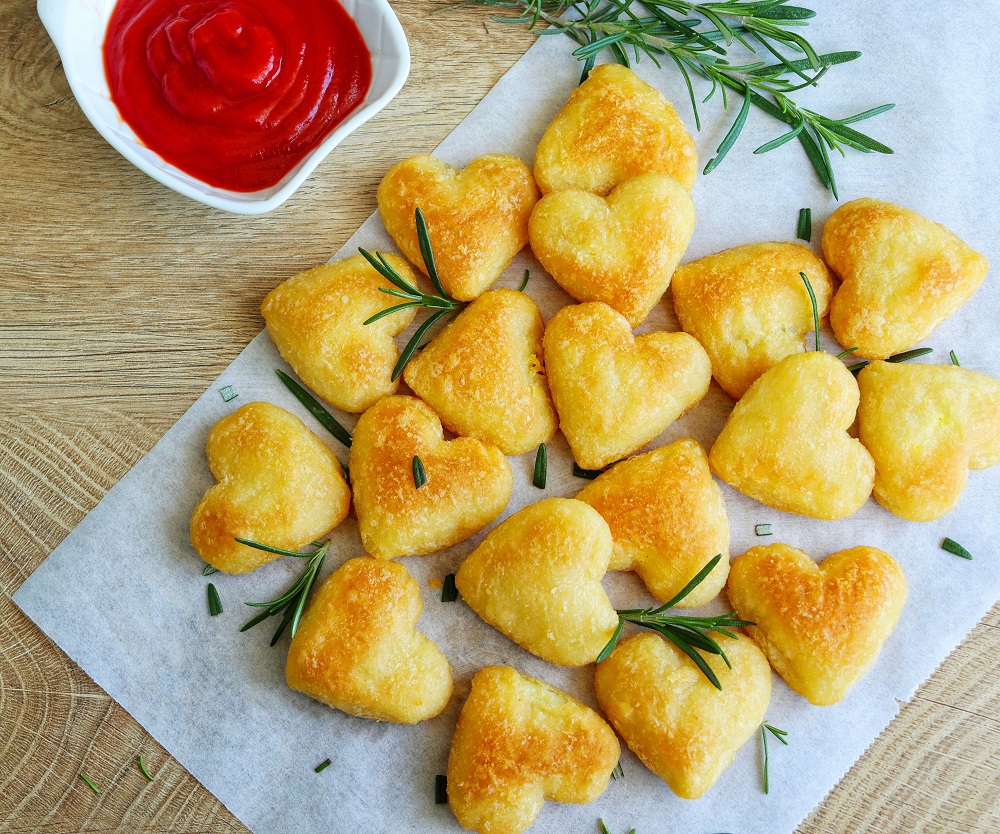 cartofi copti in forma de inima mancare de valentine's day