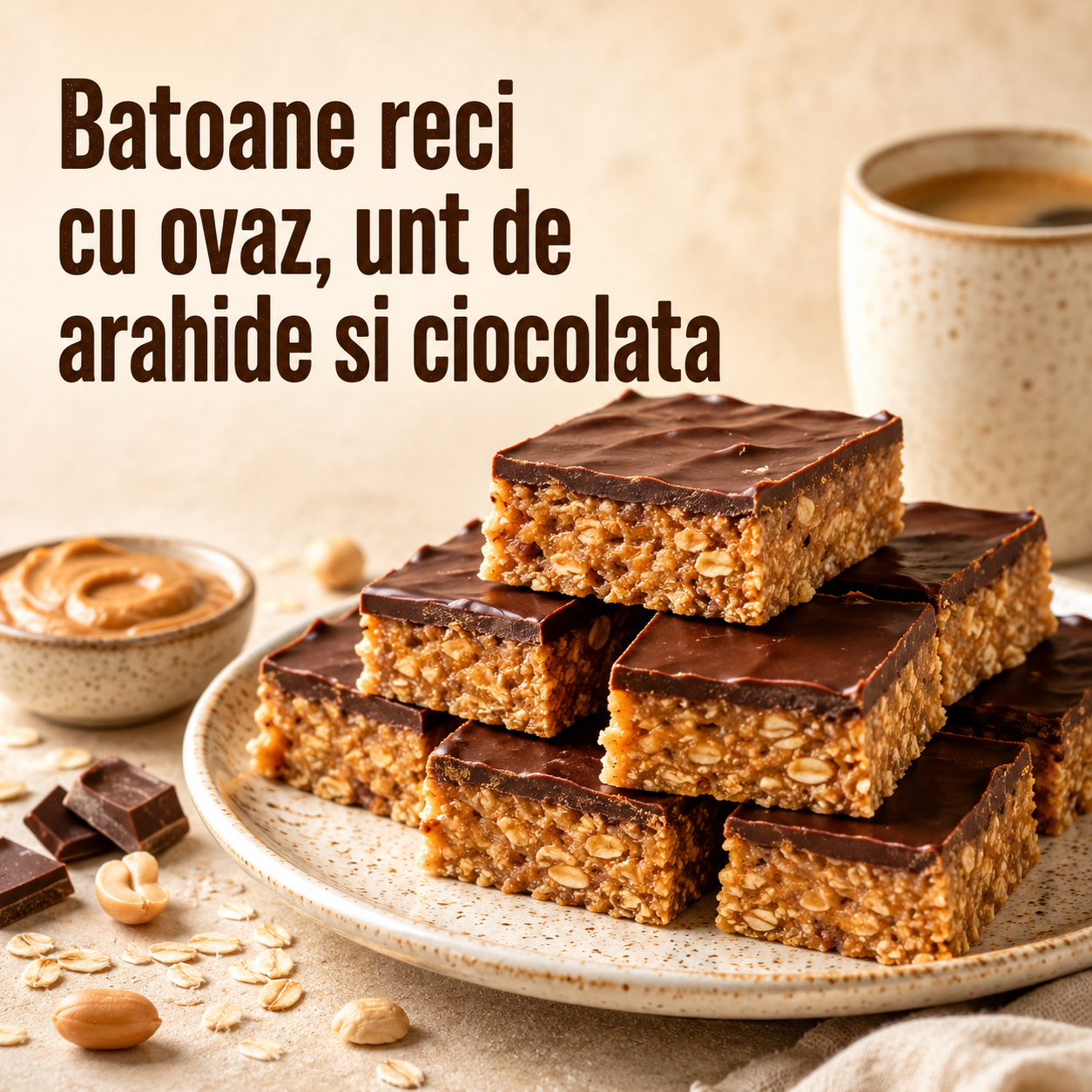 retete culinare: batoane cu ovaz si ciocolata