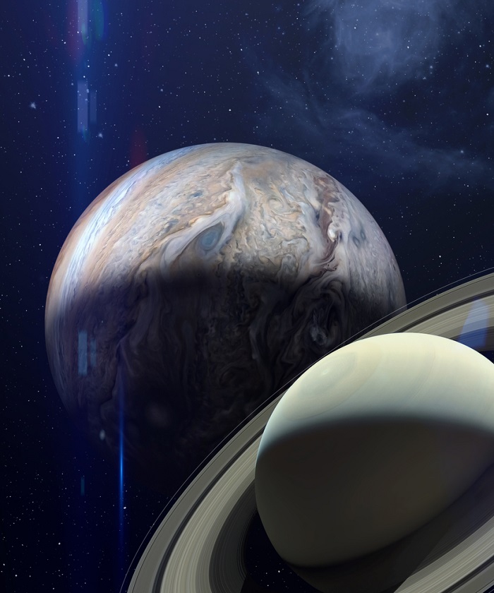 conjunctie Jupiter - Saturn