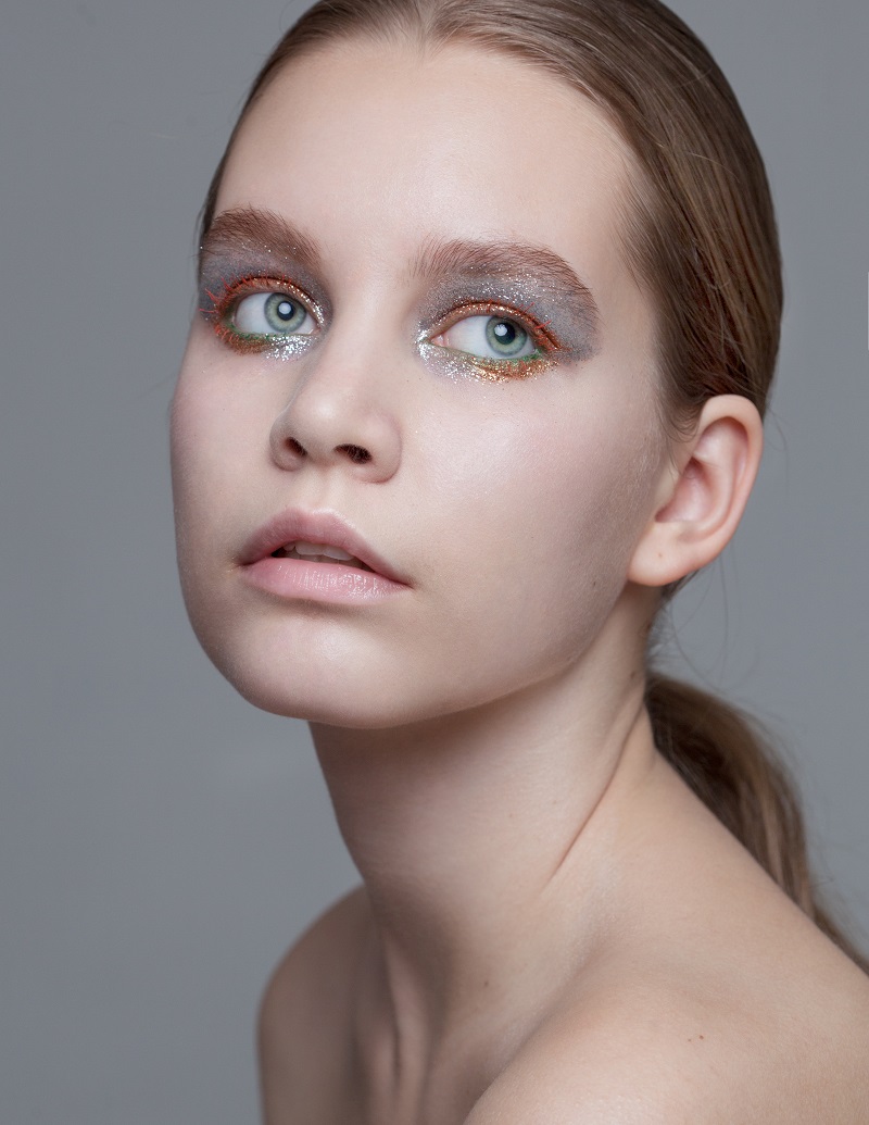 machiaj creativ glitter