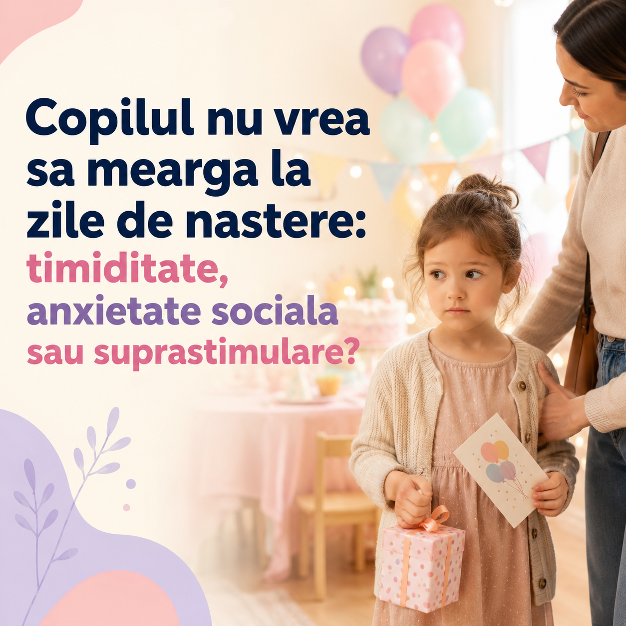 parenting: copilul refuza sa mearga la zile de nastere