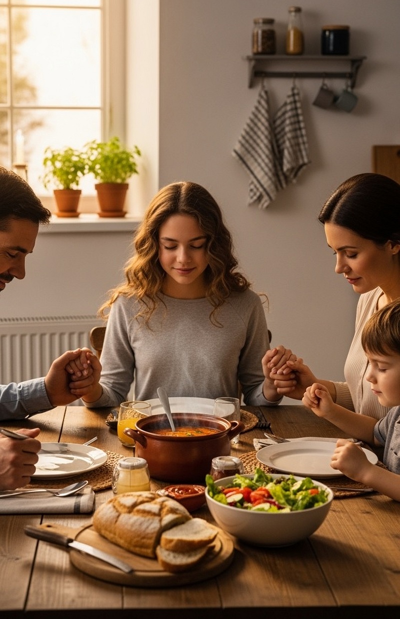 rugaciune inainte de masa in familie