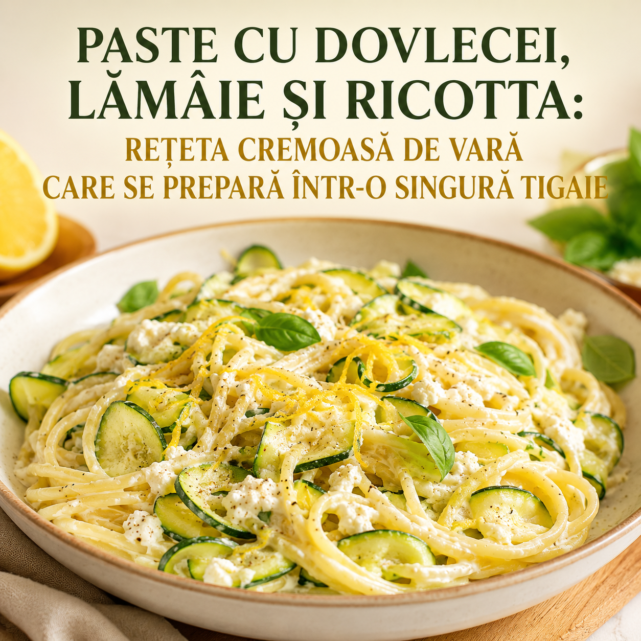 retete culinare paste cu dovlecei