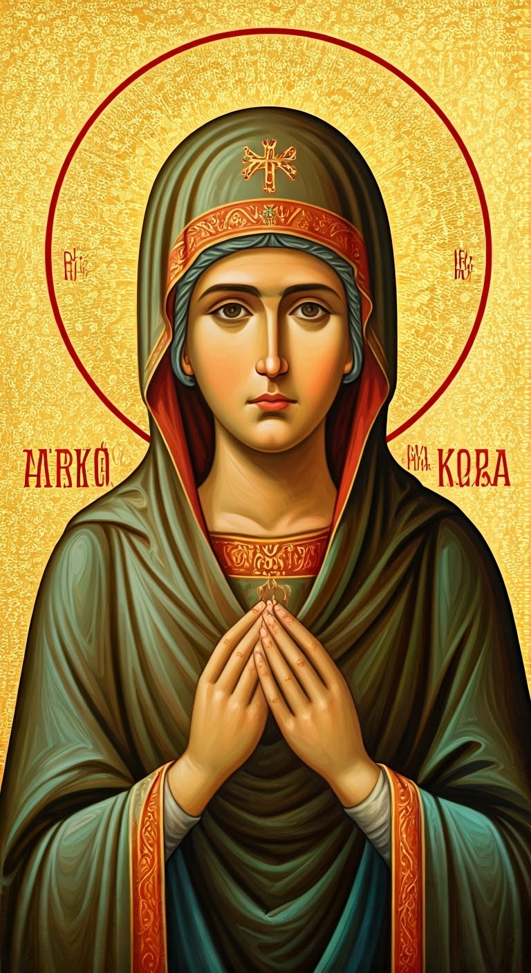 icoana cu sfanta parascheva de la iasi