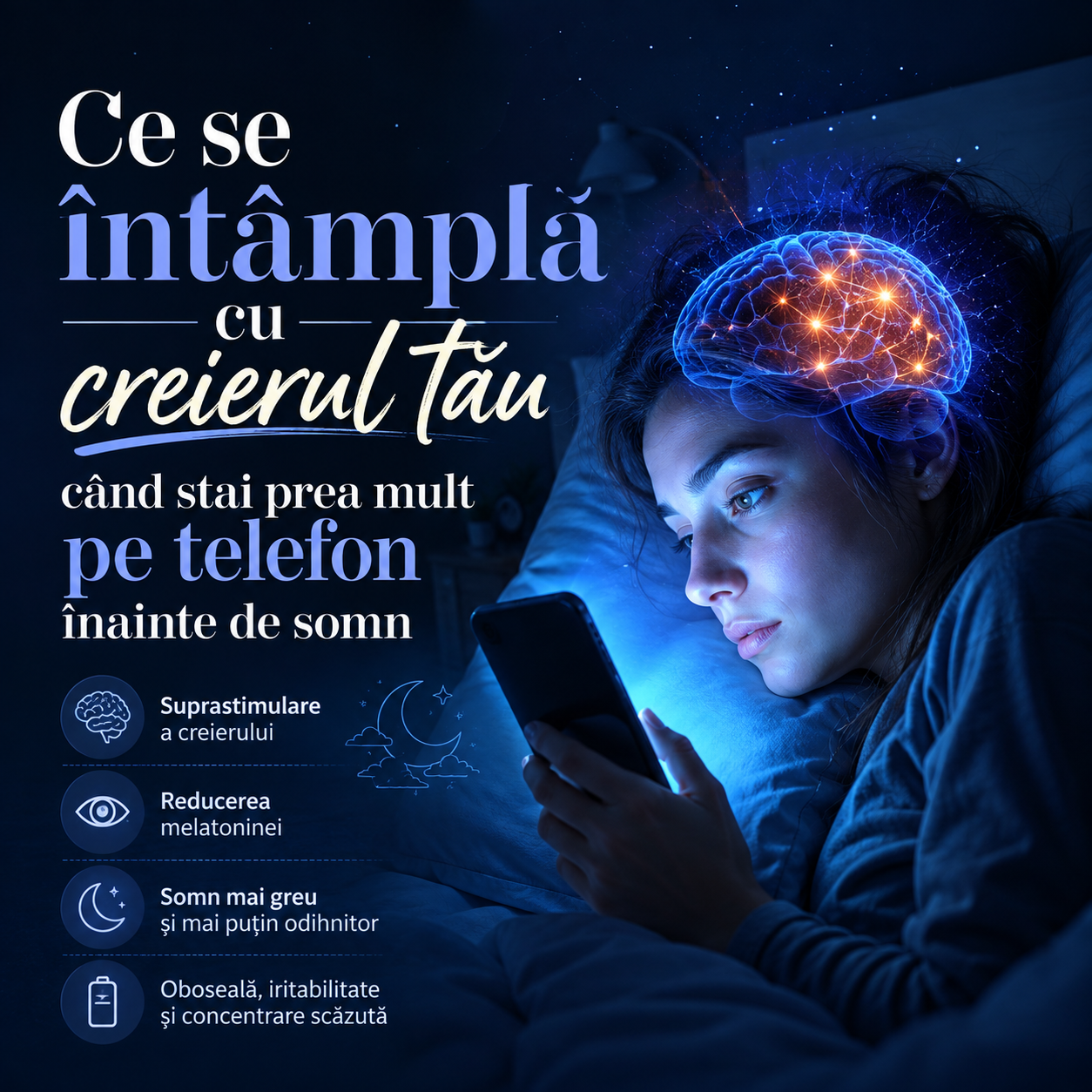 curiozitati medicale: efect ecrane inainte de culcare