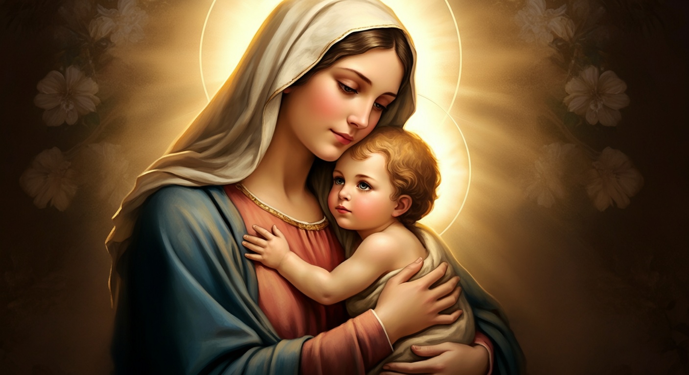 maica domnului cu pruncul