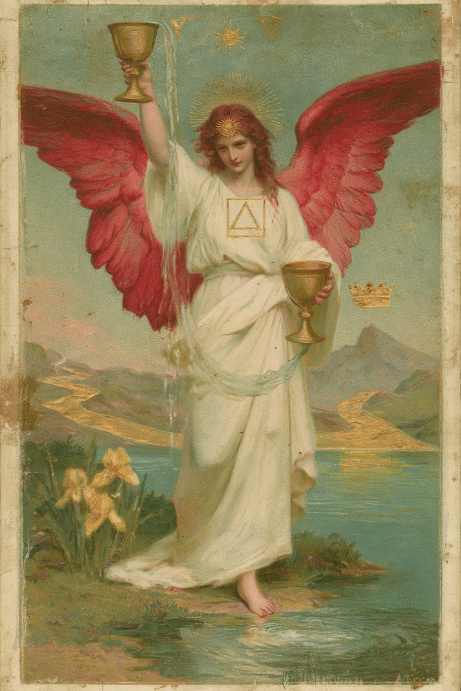 Cartea din Tarot Temperanta