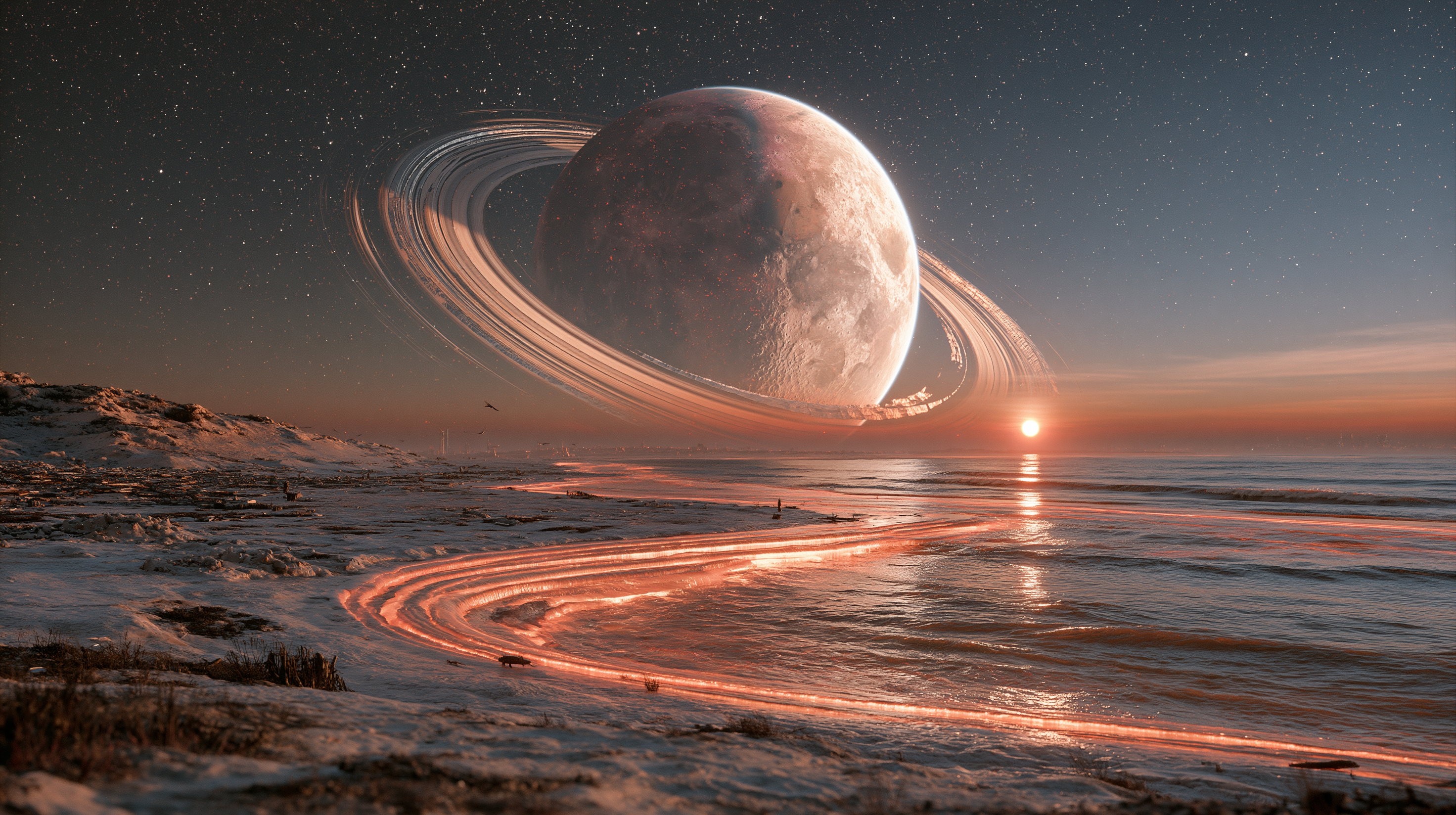 Saturn si Luna Plina in conjunctie