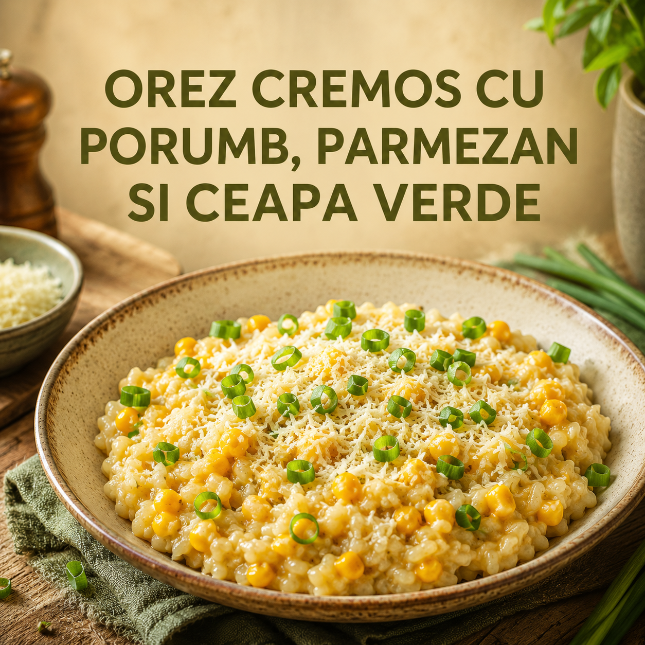 retete culinare: orez cremos cu parmezan