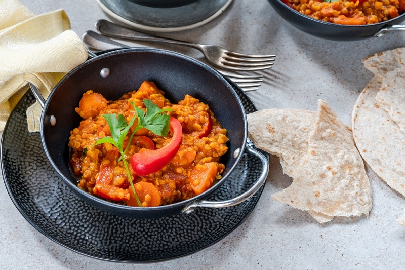 mancare de linte rosie