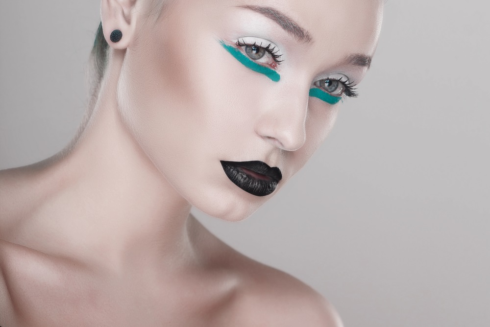 machiaj turcoaz