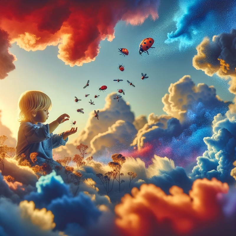 copil mic in vis jucandu-se semnificatie vis