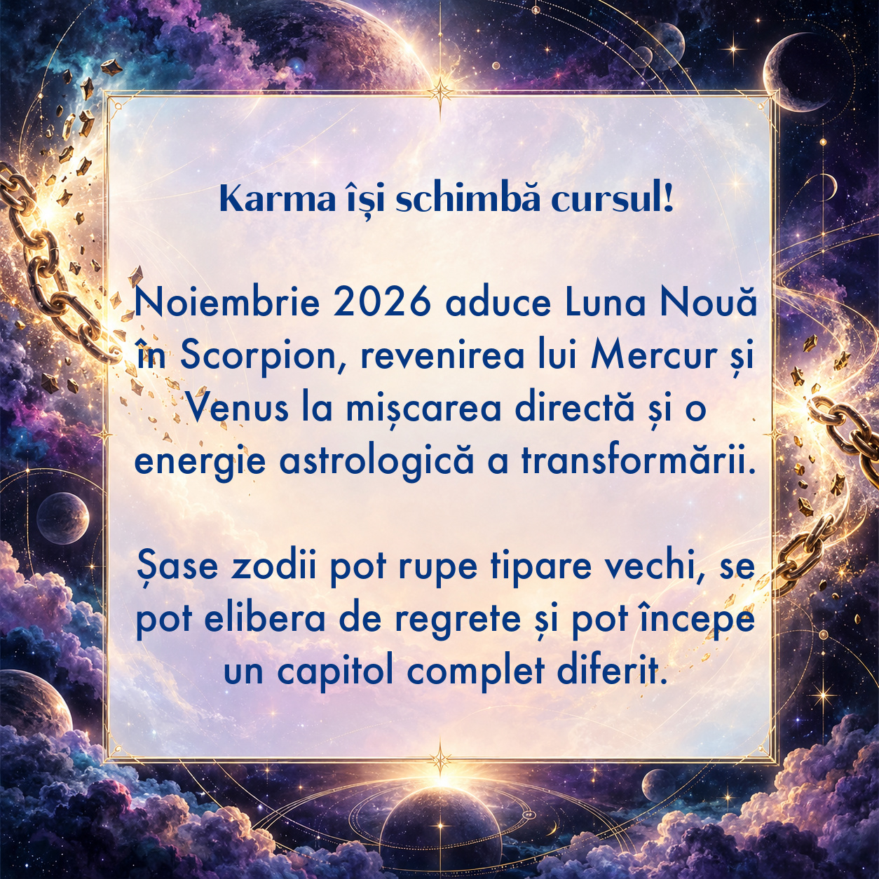 6 zodii care își schimbă karma în noiembrie 2026. Destinul le oferă o nouă șansă