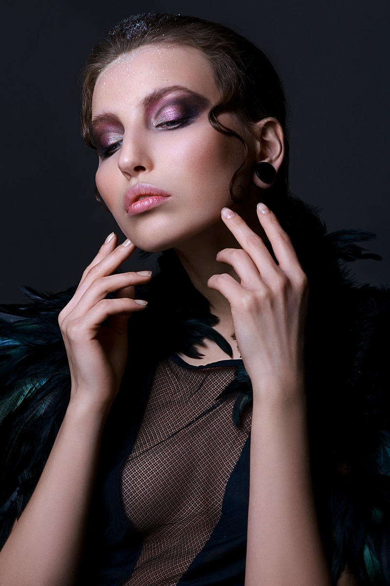 machiaj gothic de Halloween