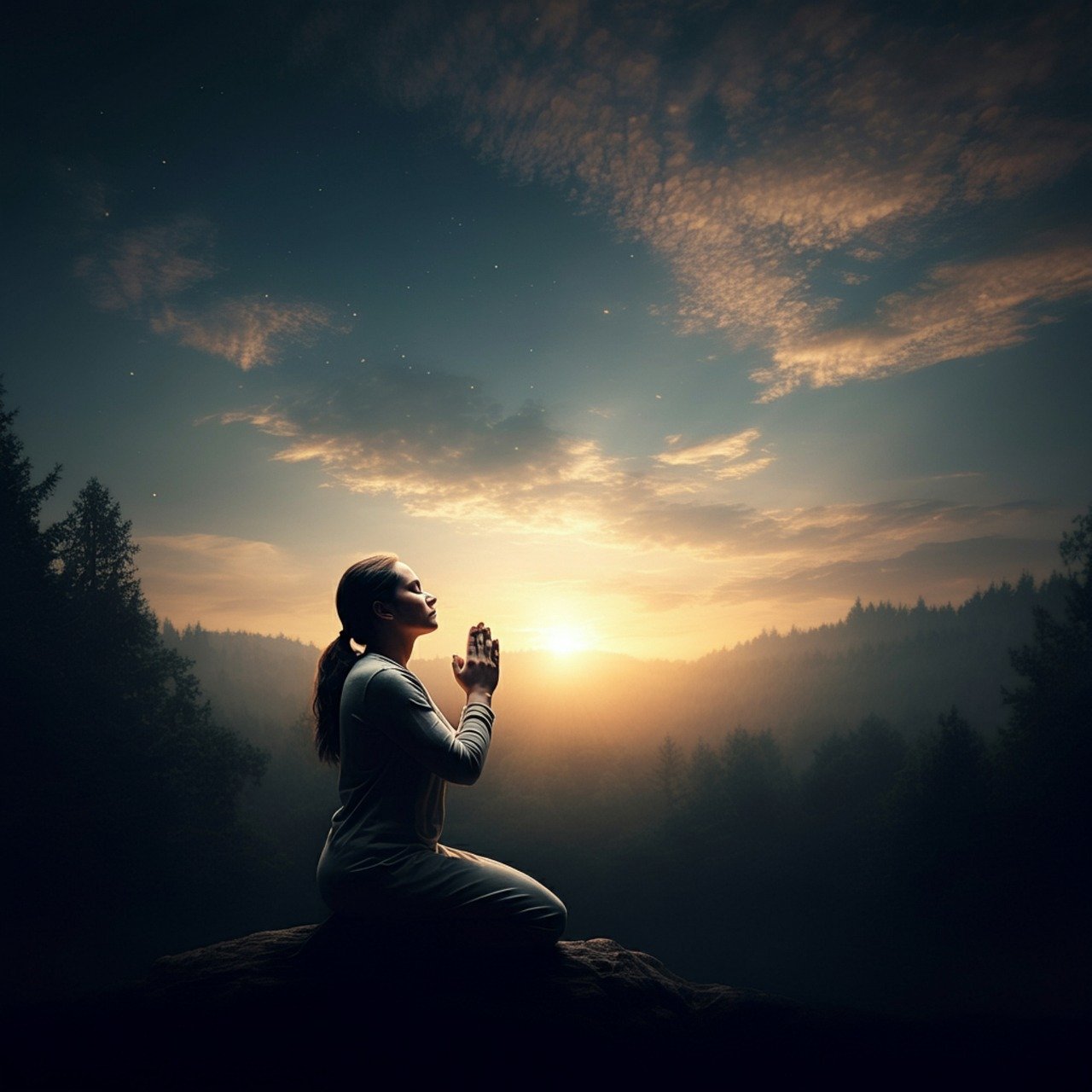 femeie care se roaga