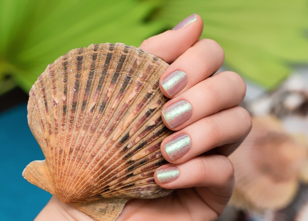 design de unghii perlat