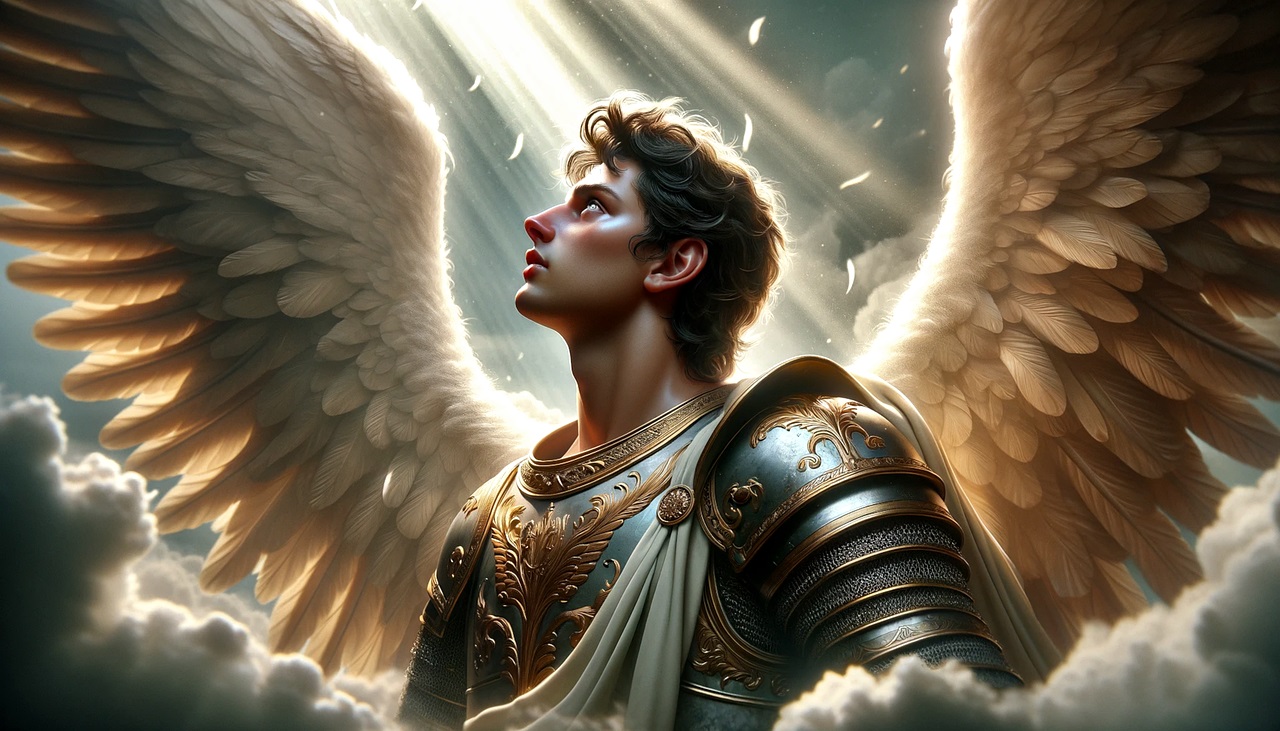 arhanghelul gabriel cu aripi