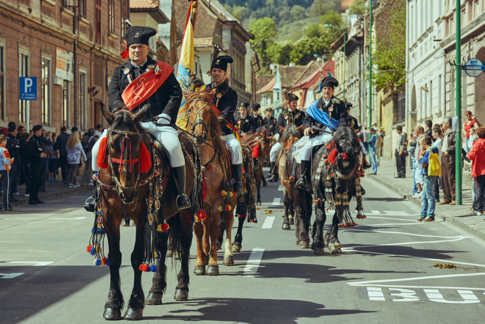 parada cailor in brasov transilvania