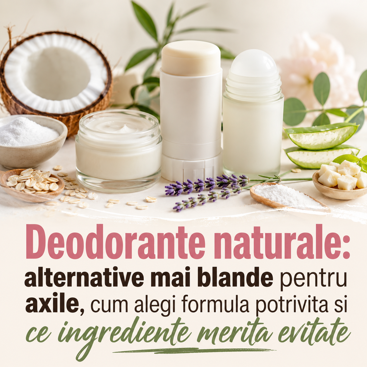 deodorante naturale: ingrediente dorite, ingrediente de evitat