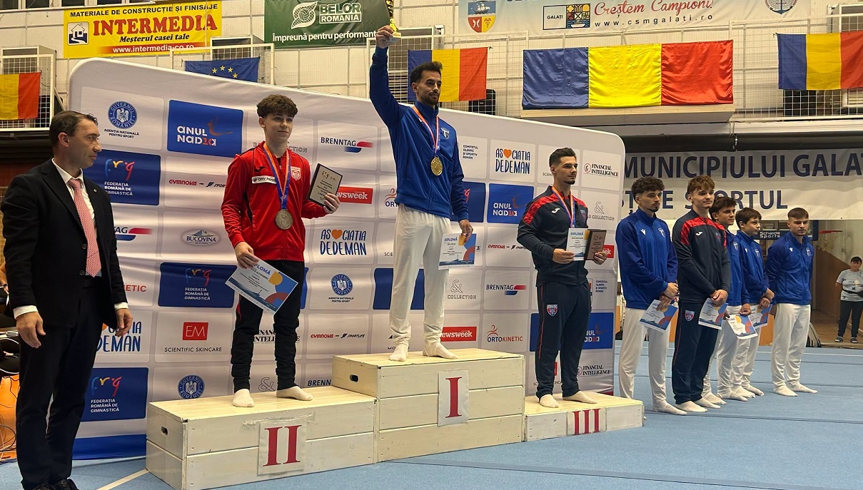 Petar Vefic, campion național la individual compus, în prima zi a Campionatelor Naționale de gimnastică de la Galați
