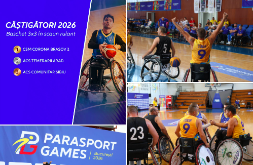 Sportul fără limite: s-a încheiat Campionatul Național de Baschet 3x3 în scaun rulant