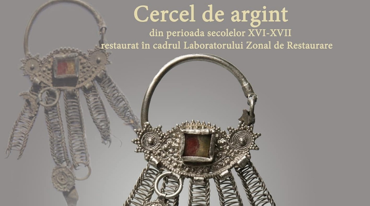 Un cercel de argint vechi de sute de ani, restaurat cu grijă la Muzeul Național al Banatului