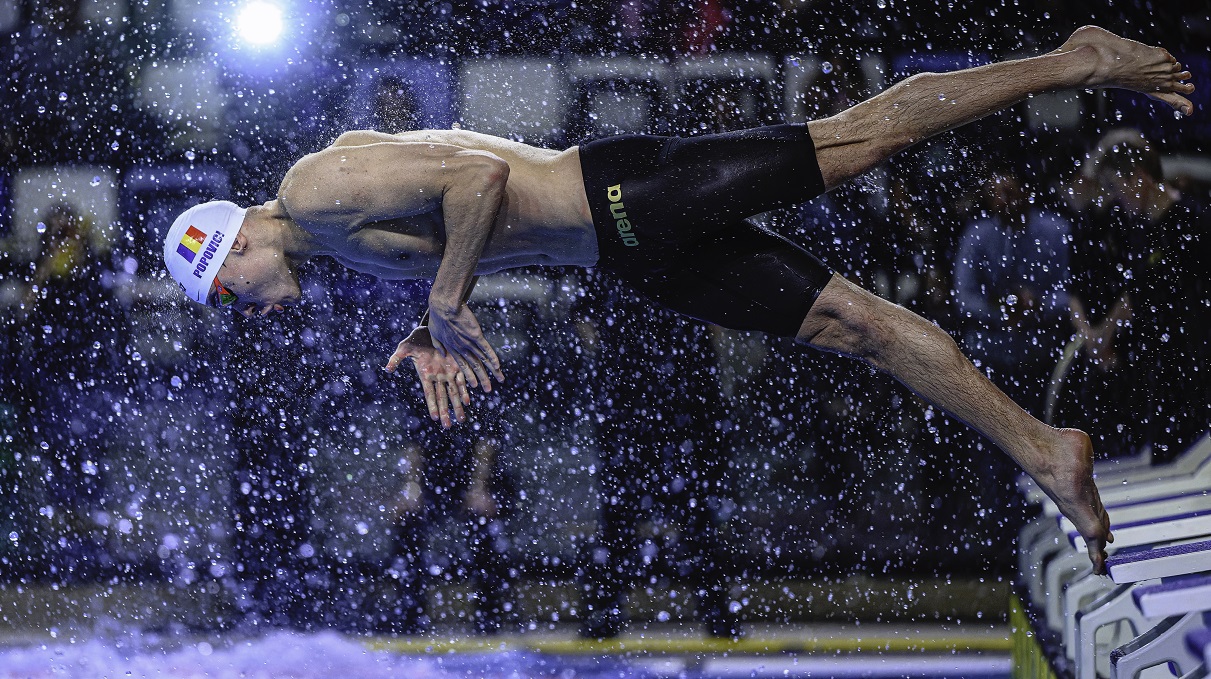 David Popovici s-a calificat în finala de 200 m liber la Campionatele Europene de natație