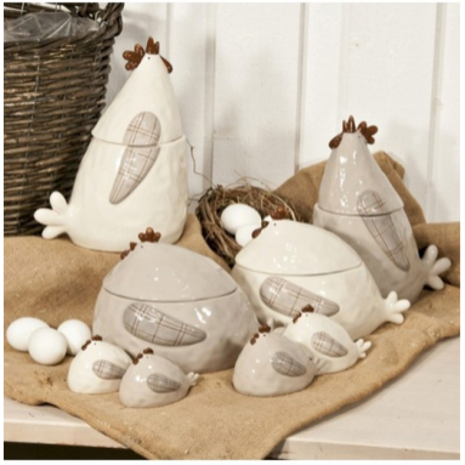 Vas ceramic cu capac pentru servit 