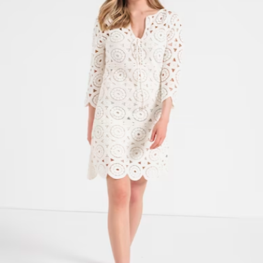 GUESS JEANS Rochie cu croială dreaptă și detalii perforate