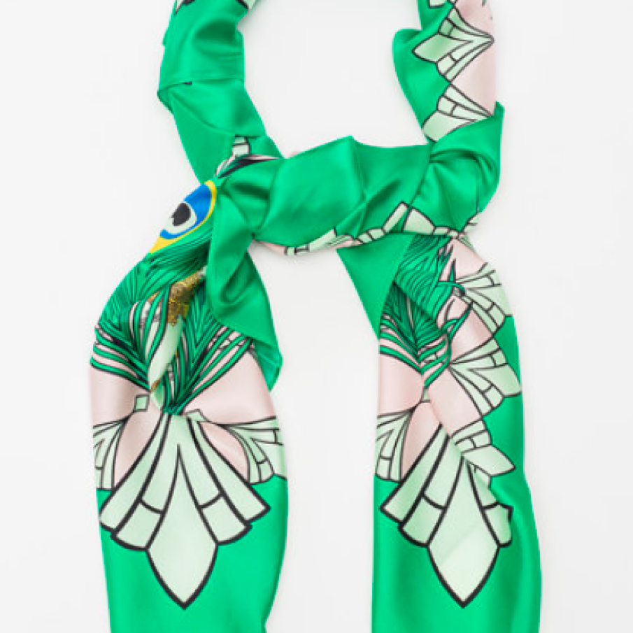 Marella Eșarfă de mătase cu imprimeu Adria