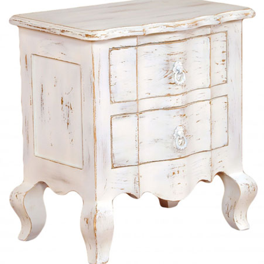 Noptiera vintage cu 2 sertare