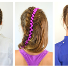 10 împletituri și coafuri cu panglică 