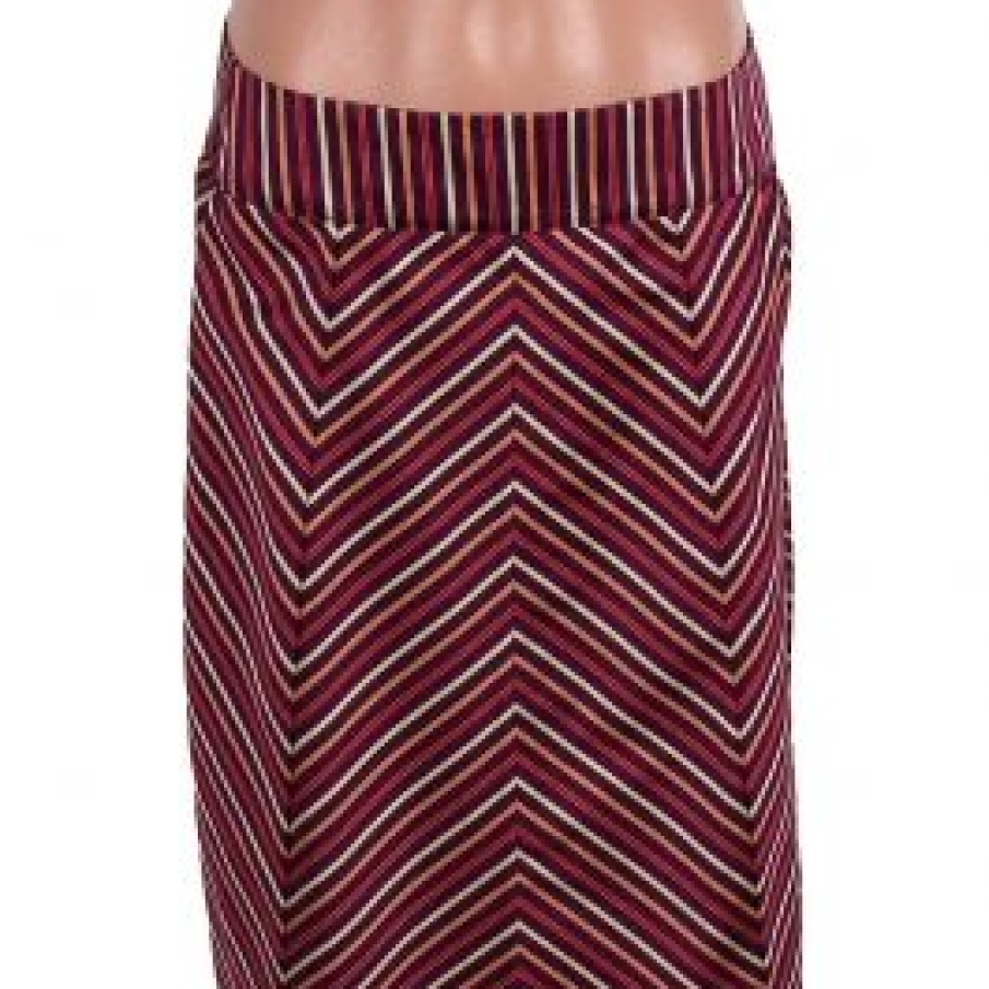 Fusta cu dungi colorate din bumbac Zasha