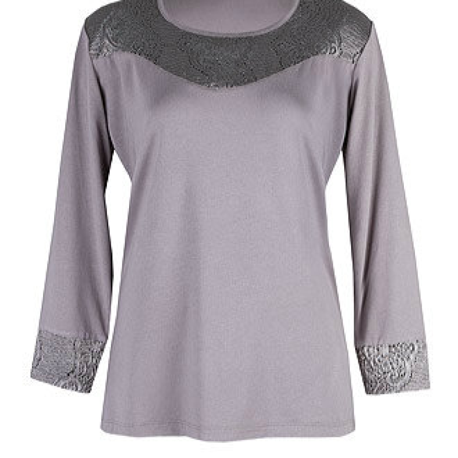 Bluza bej cu dantela