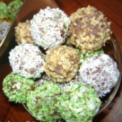 Bomboane din biscuiti cu caise confiate