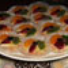 Mini tarte cu budinca si fructe