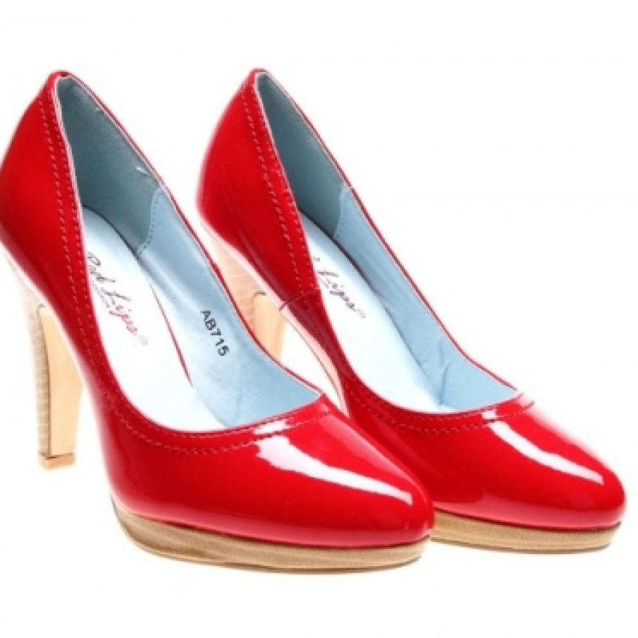 Pantofi de dama red pat Simple