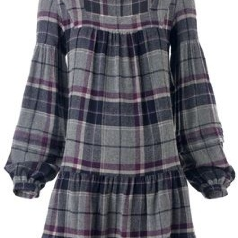 Rochie lejera in nuate de gri-mov